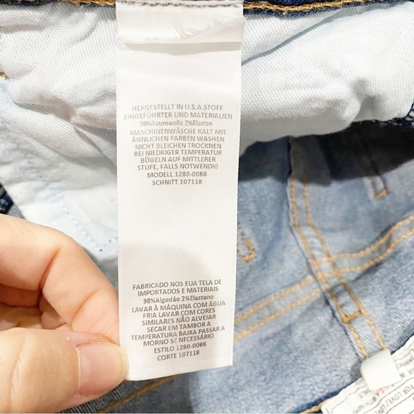 CURRENT/ELLIOTT The Stiletto Skinny Ankle Jeans Niagara Destroy 1280 Size 28 - Picture 9 of 10